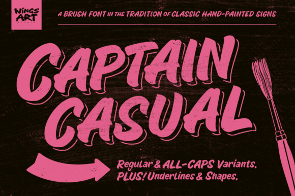 Captain Casual: The Brush Font for Authentic Signage