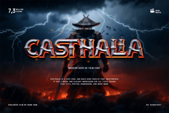 Casthalia: Bold Cinematic Font for Design