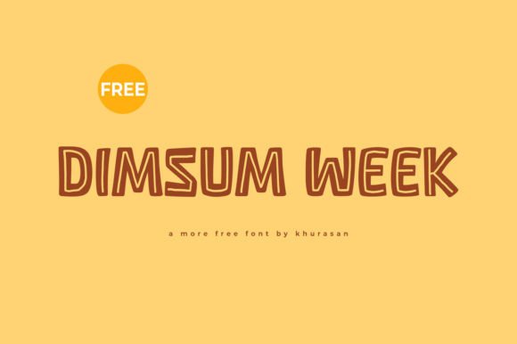 Dimsum Week: Elevating Your Design Projects with a Modern, Cute Display Font