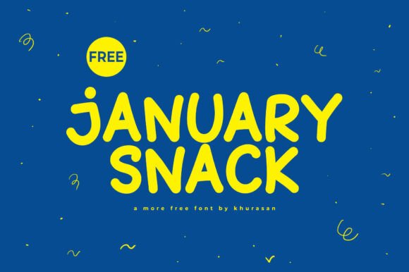 January Snack: A Modern Display Font for Creative Projects