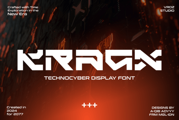 Kragx: A Futuristic Display Font for Modern Design