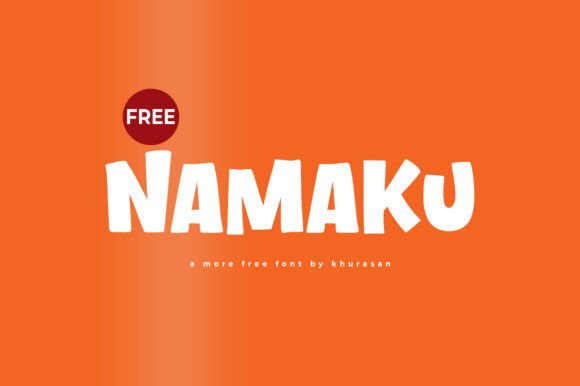Namaku: A Modern Display Font