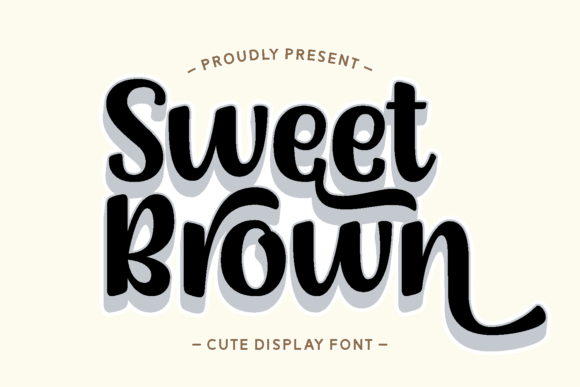 Sweet Brown: Bold Charm for Creative Designs