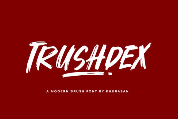 Trushdex: Elevating Modern Design with Bold Brush Typography
